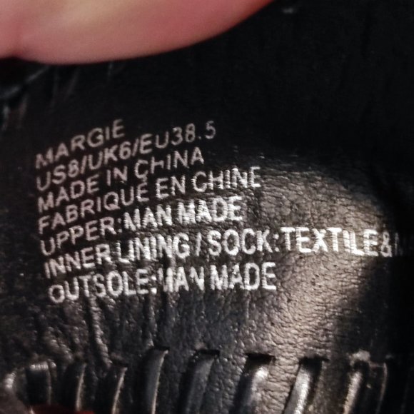 Just Fab Margie suede sandals black women's size 8 - Picture 9 of 11